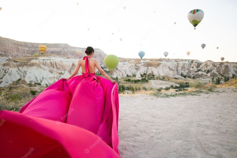 Cappadocia: Private Flying Dress Photoshoot at Sunrise - Custom Flying Dress Options