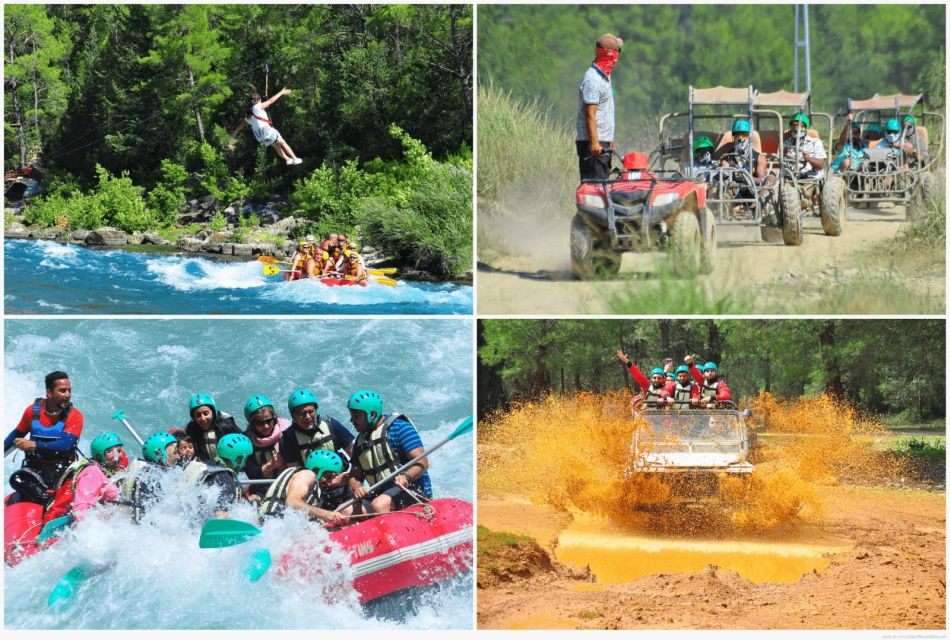 City of Side: Rafting, Zipline, Jeep, Buggy and Quad Combo - Equipment and Inclusions