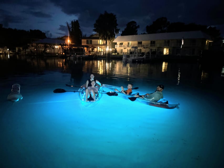 Crystal River Clear Kayak Sunset & Night Glow Tour - Included Amenities