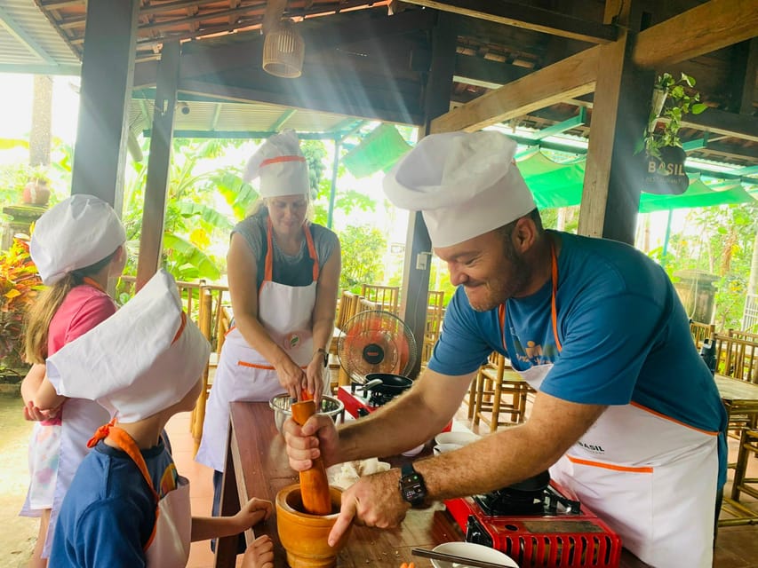 Danang/Hoi An: Vegetable Farming, Basket Boat, Cooking Class - Inclusions