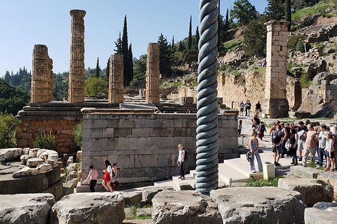 Delphi Full Day Private Trip From Athens With Lunch Overlooking the Sea - Scenic Olive Grove and Sea Views