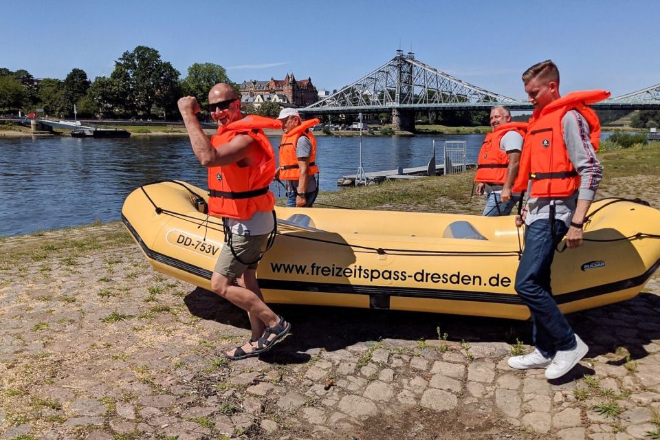 Dresden: Private Inflatable Boat Tour With Beer Garden Stop - Meeting Point and Essentials