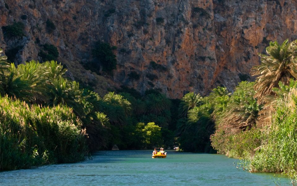 Explore Preveli Palms, Damnoni Beach & Historic Rethymno - Lunch and Local Cuisine