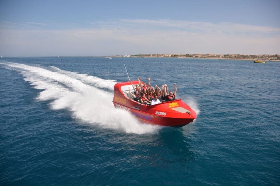 From EL Gouna: Parasailing, Jet Boat, Watersports & Transfer - Inclusions and Requirements