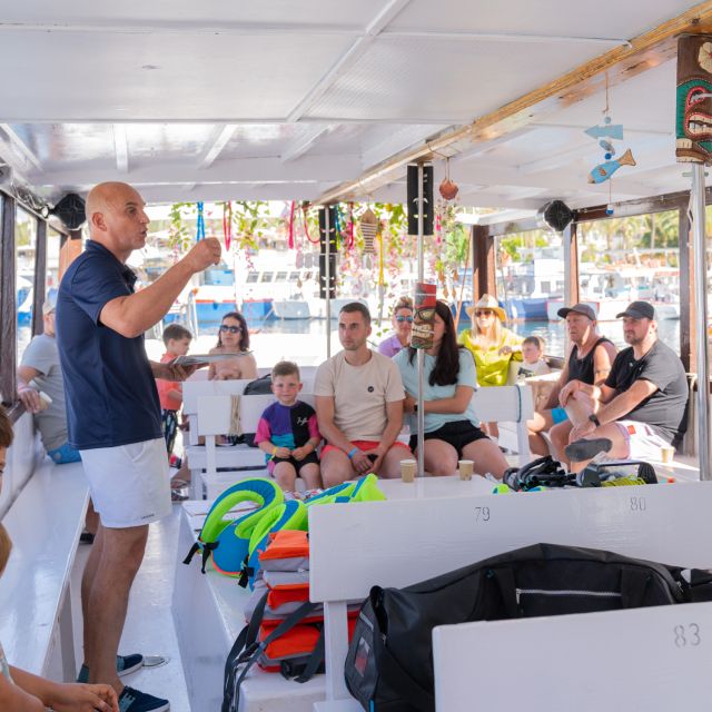 From San Antonio : Family Boat Cruise With Lunch - Guided Snorkeling and Marine Life