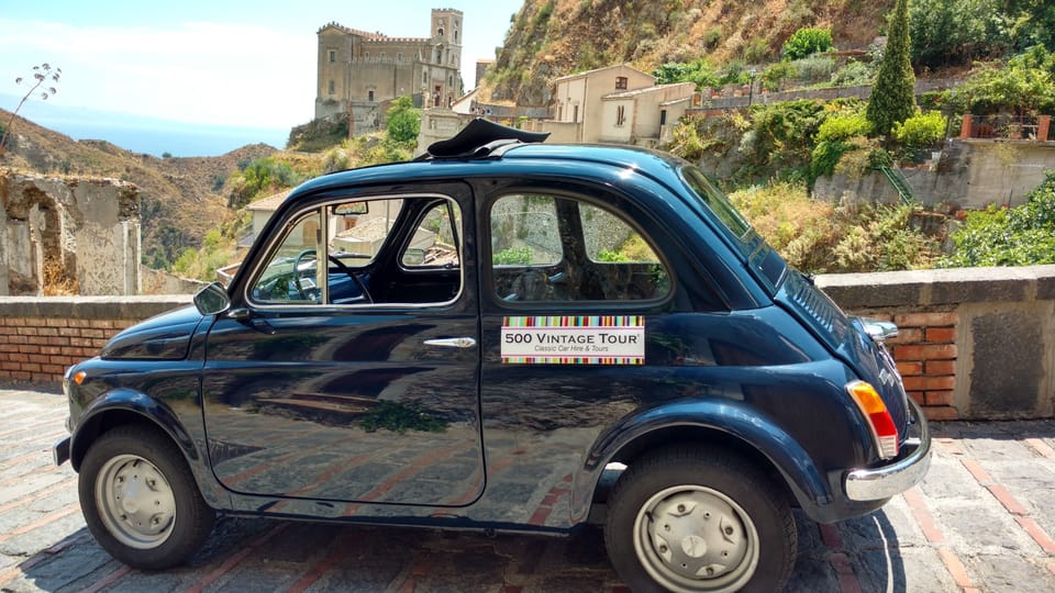 From Taormina: Guided Godfather Tour in a Vintage Fiat 500 - Driving the Fiat 500