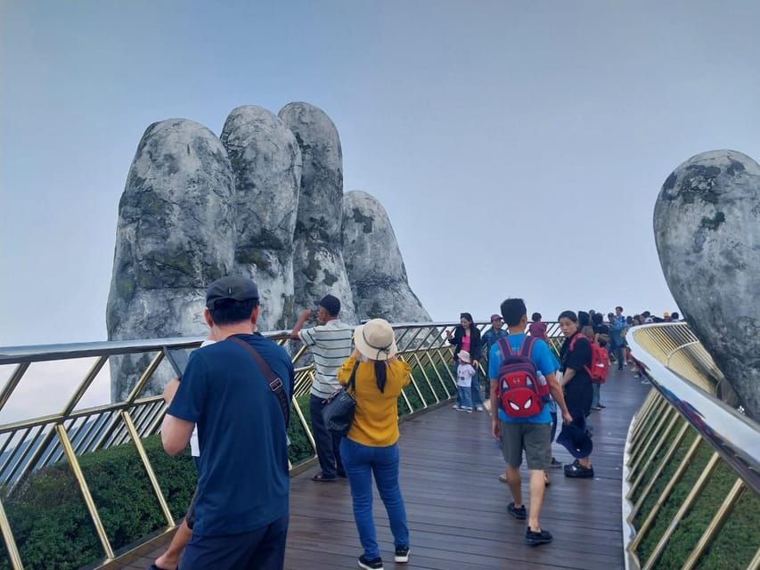 Golden Bridge With Guide, Lunch &Transfer From Chan May Port - Lunch and Dining