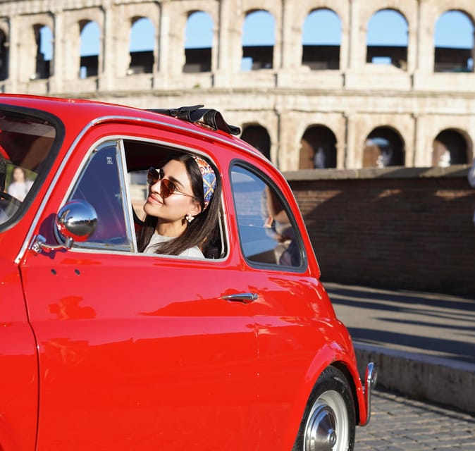 Hello Beautiful: Fiat 500 Vintage Tour in Rome With Aperol Spritz - What to Expect