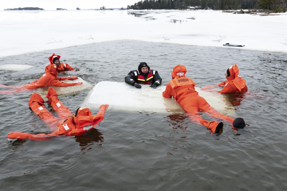 Helsinki: Floating Experience in a Survival Suit - Safety Measures