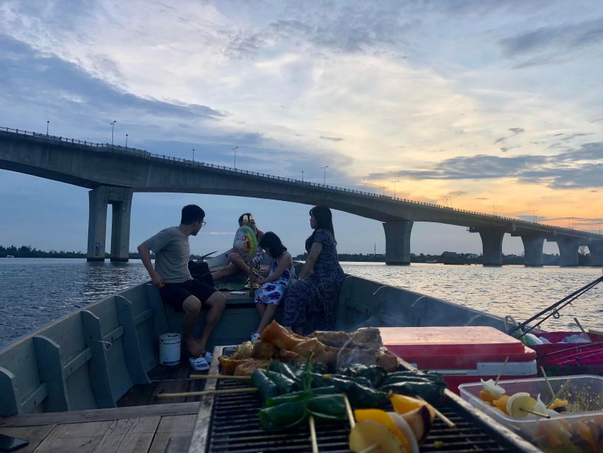 HoiAn Fishing BBQ Sunset Boat & Bamboo Basket Boat Adventure - Local Cuisine and Barbecue