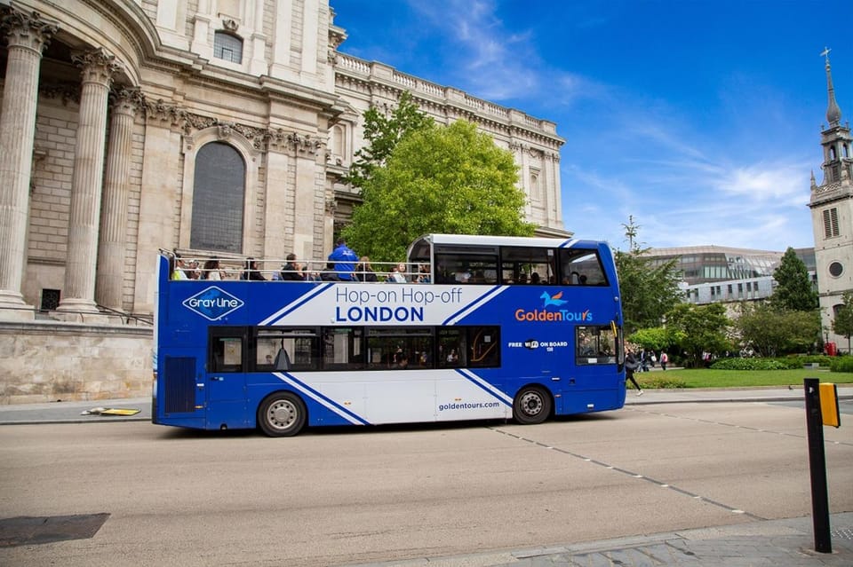 Hop-on Hop-off London Bus Tour & Madame Tussauds - River Thames Boat Ride