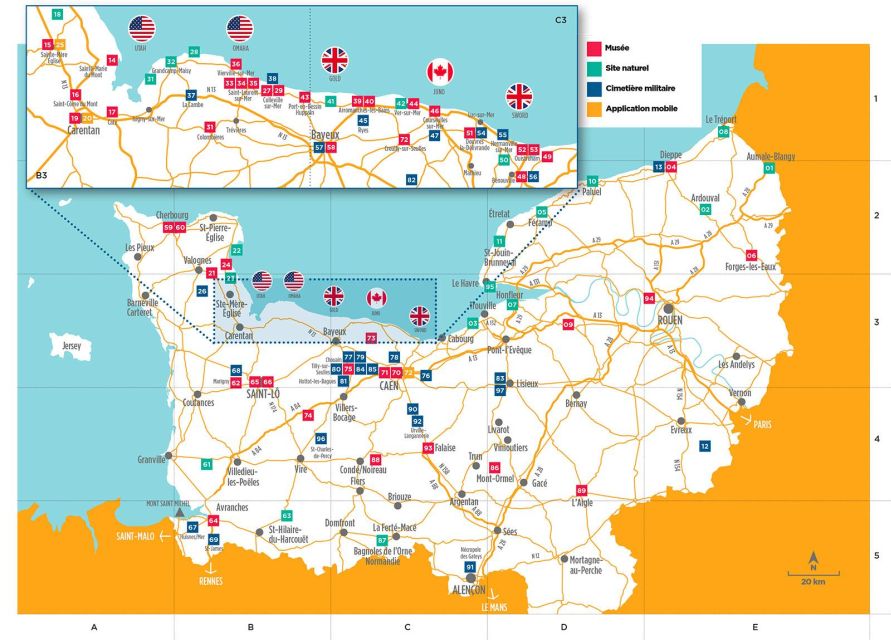 Landing Beaches: Departure Deauville, Honfleur, Le Havre - Restrictions and Considerations