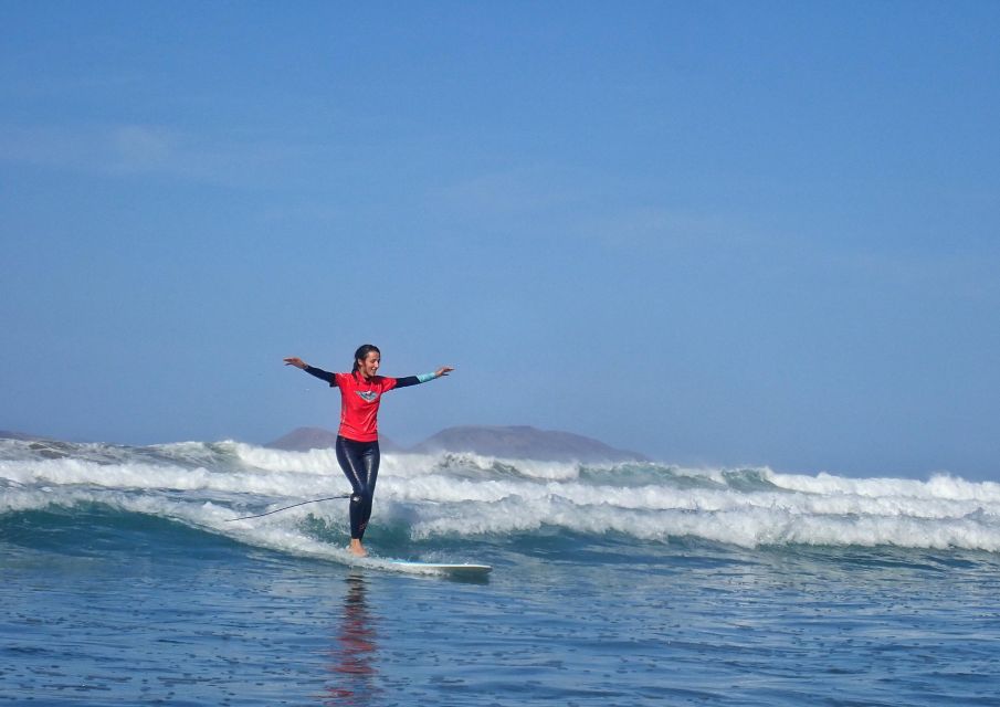 Lanzarote: Longboard Surf Lesson on Famara Beach for All Levels - Lesson Duration and Pricing Details