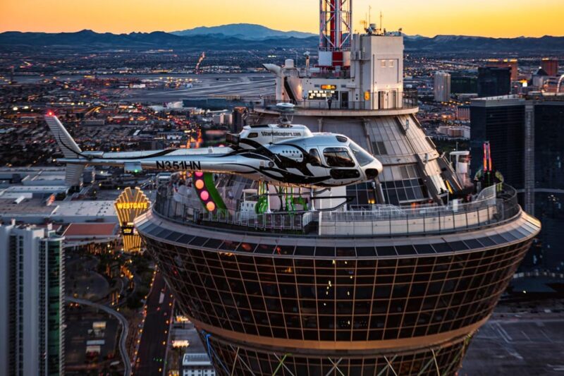 Las Vegas Night Strip Helicopter Wedding Ceremony Package - Key Points