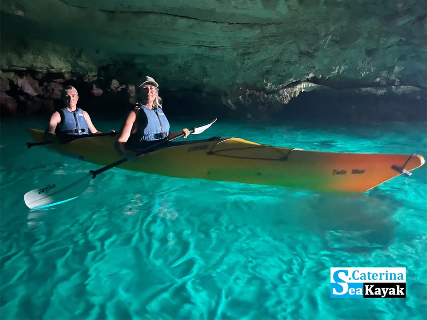 Leuca Kayak Tour With Swimming Stop and Speleo-Trek in Cave - Guided Tour Experience