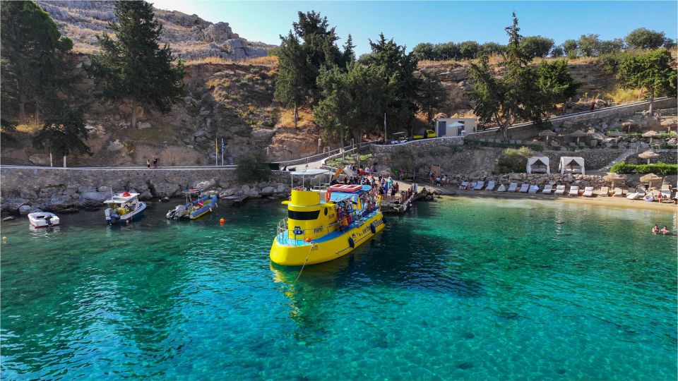 Lindos: Submarine Cruise With Swimming Stop at Navarone Bay - Pickup and Drop-off Locations