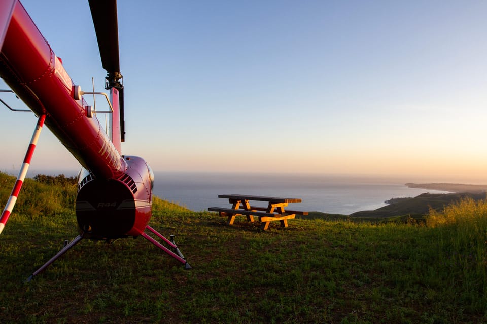 Malibu: Best of LA Helicopter Tour With a Landing - Refreshments and Amenities