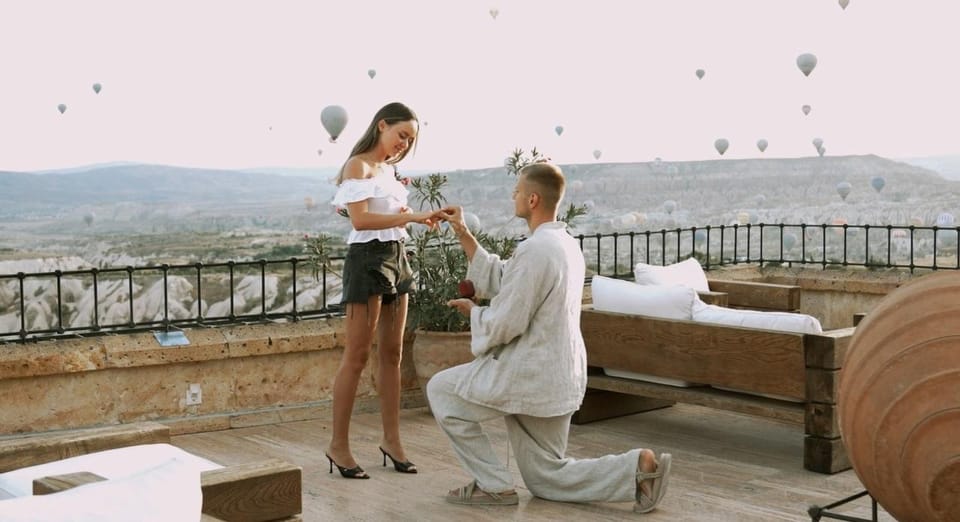 Marriage Proposal Surprise & Engagement in Cappadocia - Captivating Proposal Locations