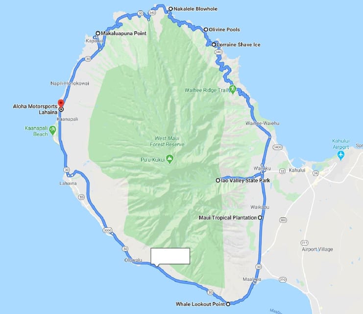 Maui: Aloha MotorSports Slingshot North Coast Tour - Navigation Details