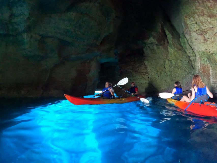 Menorca: Kayak Cave Route + Photo Session. - Itinerary Details