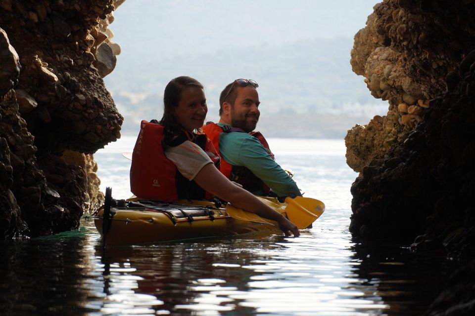 Naxos: Moutsouna Caves Sea Kayak Tour, Snorkeling & Picnic - What to Expect