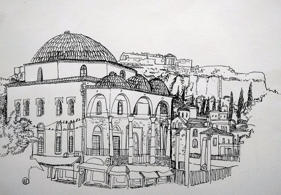 Outdoor Drawing Class in the Old Center of Athens - Class Content