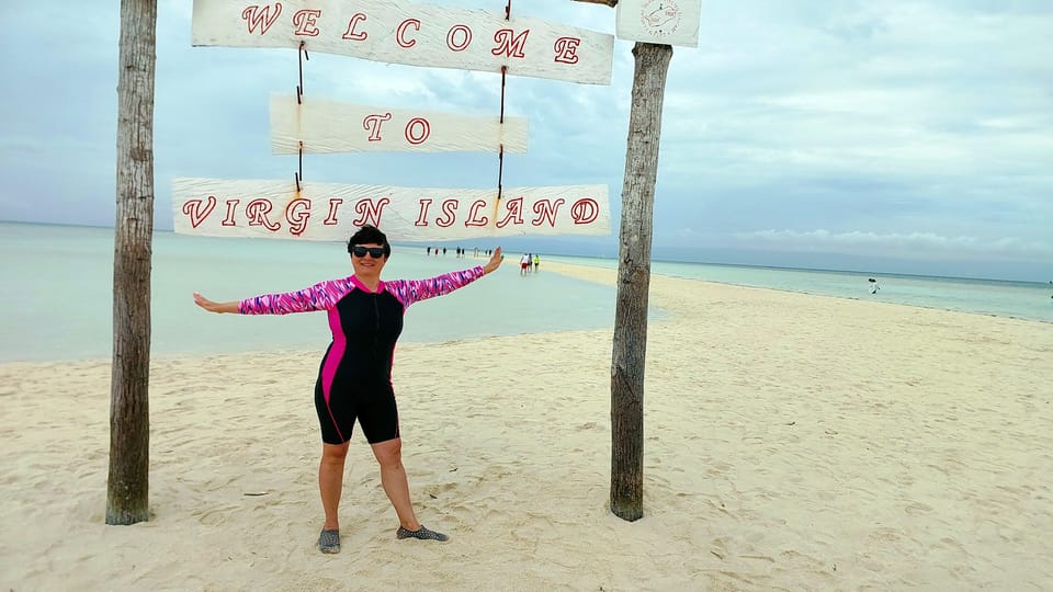 Panglao: Snorkeling With Turtles and the Secret Cave. - Virgin Island Sandbank