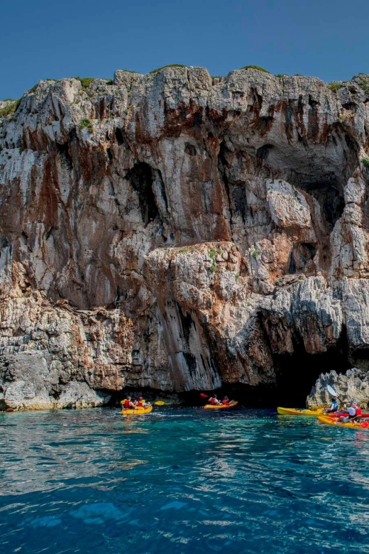 Paxos: Guided Kayaking Tour Mongonissi 2 Avlaki, Snorkelling - Visit Colorful Caves, Rock Formations