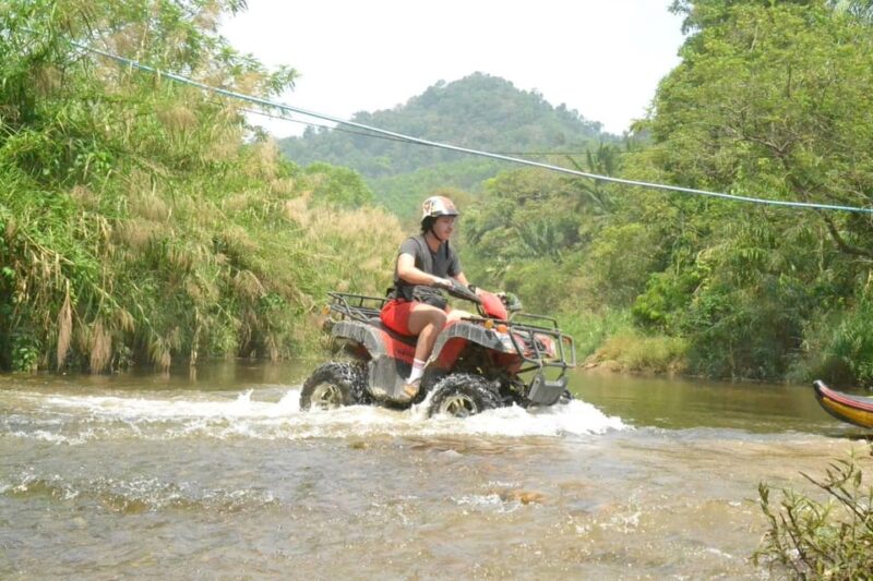 Phuket : White Water Rafting , ZipLine ,ATV and Money Temple - Transportation and Duration