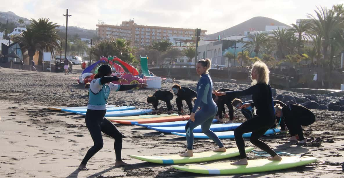 Playa De Las Americas: Surfing Group Lesson With Equipment - Important Information