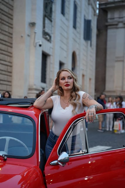 Pro Photoshoot With Most Classic Vintage Fiat500 of Rome - Inclusions of the Tour