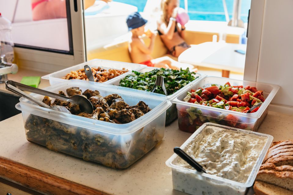 Rhodes: All-Inclusive Catamaran Cruise With Lunch and Drinks - Included Amenities