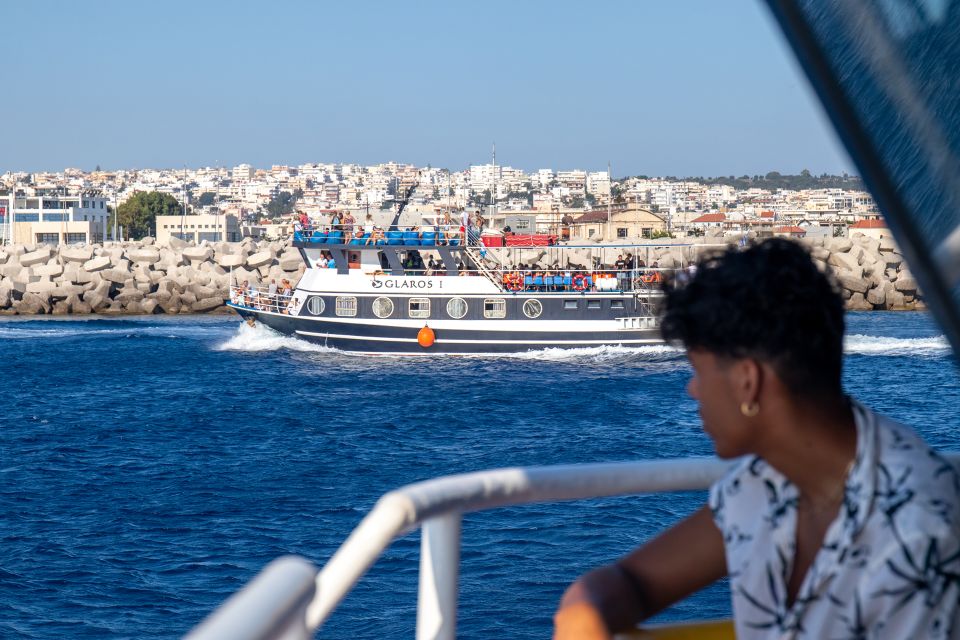 Rhodes: Full Day East Coast Bay to Bay Boat Trip With Lunch - Lunch and Onboard Amenities