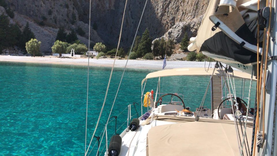 Rhodes: Kallithea & Antony Quinn Bay Private Sailing Cruise - Detailed Itinerary