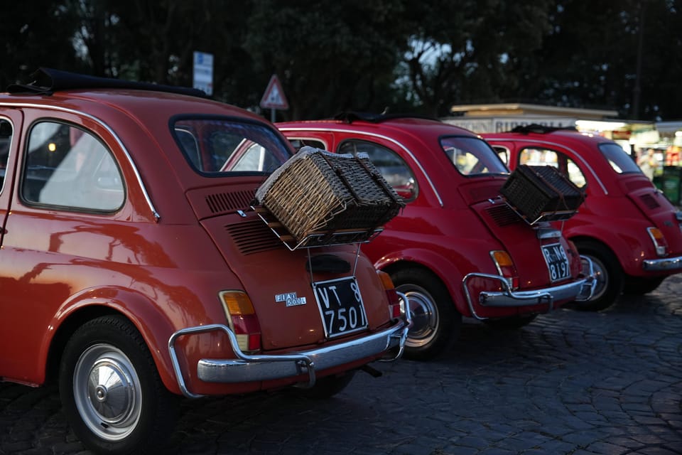 Roman Elegance: Private Fiat 500 Vintage Car Adventure - Memorable Moments