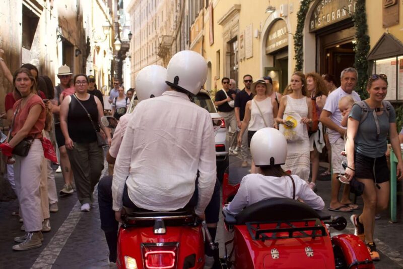 Rome 90 Minutes Hight Light Tour in Vespa Sidecar - Safety Guidelines