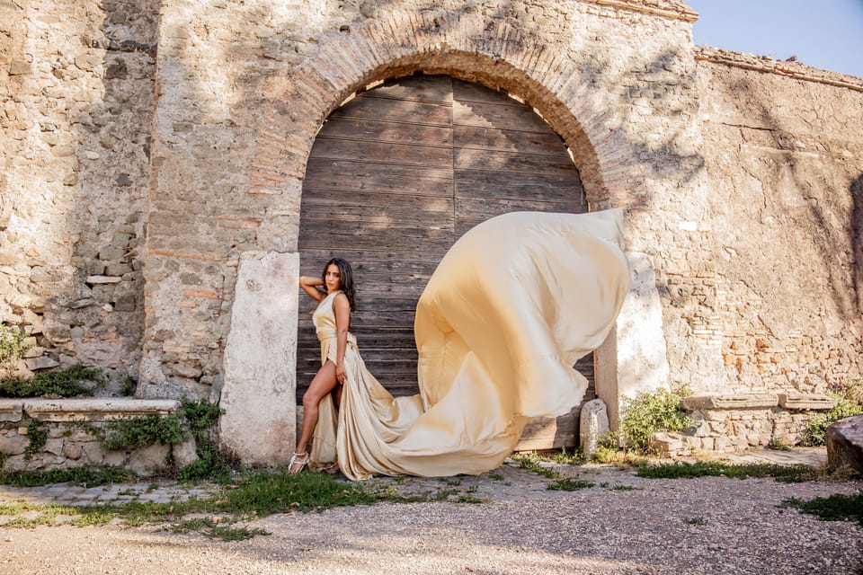 Rome: Flying Dress Photoshoot at Parco Degli Acquedotti - Whats Included in Your Package