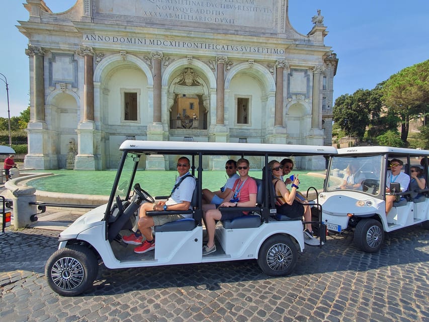 Rome: Nigh Tour by Golf Cart With Pizza Snack and Gelato - Inclusions of the Tour