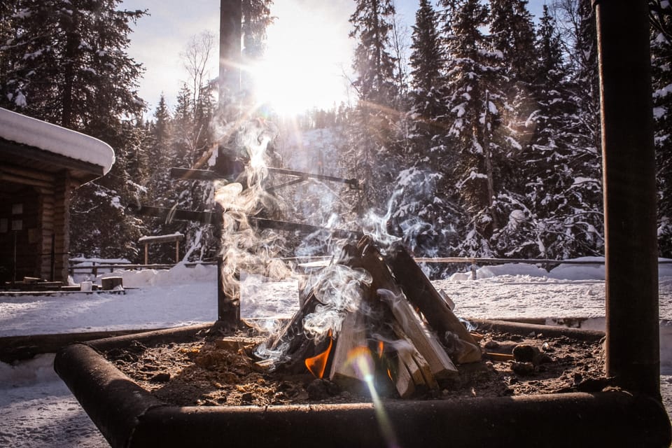 Rovaniemi: Korouoma Frozen Waterfalls With Sauna and Lunch - Sauna and Dining Experience