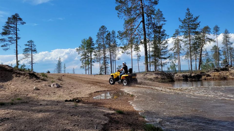 Rovaniemi: Midnight Sun, ATV Ride During The Golden Hour - Scenic Route Through Arctic Landscapes