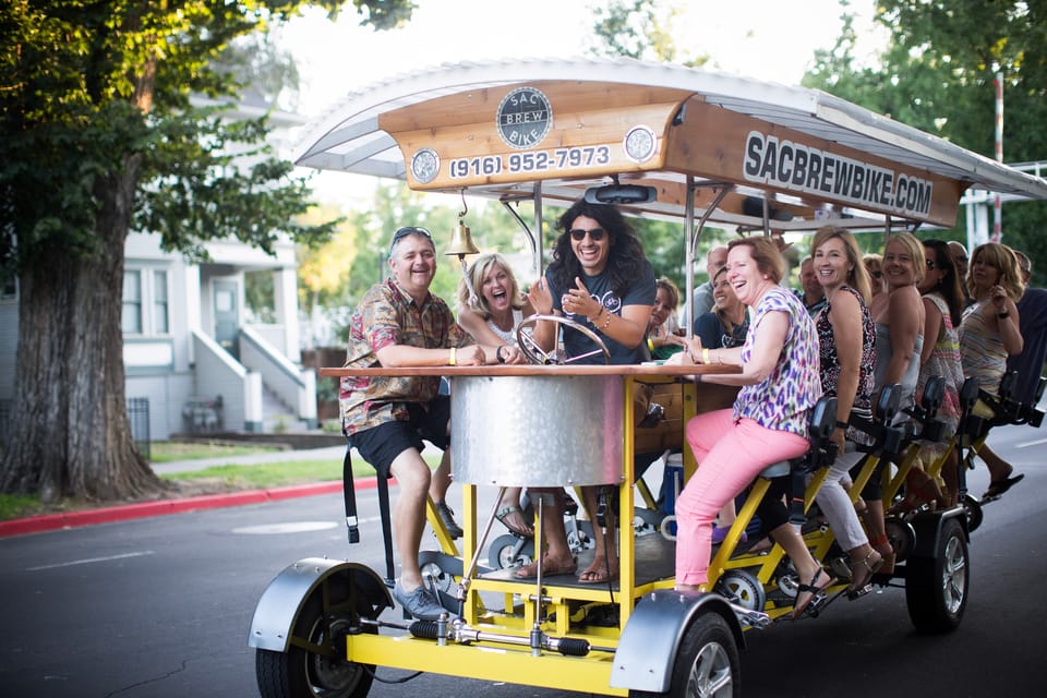 Sacramento: Pedal Bar Tour With 2 Stops - Tour Details