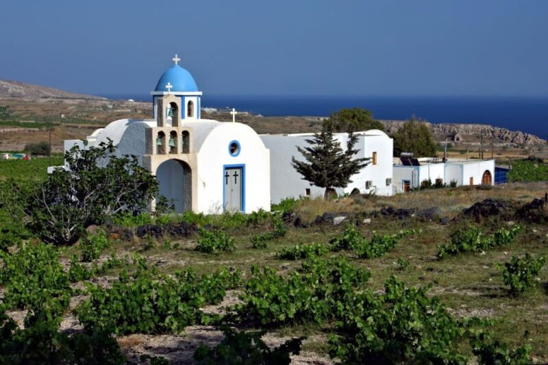 Santorini: Akrotiri Excavation, Megalochori, & Beaches Tour - Megalochori Village