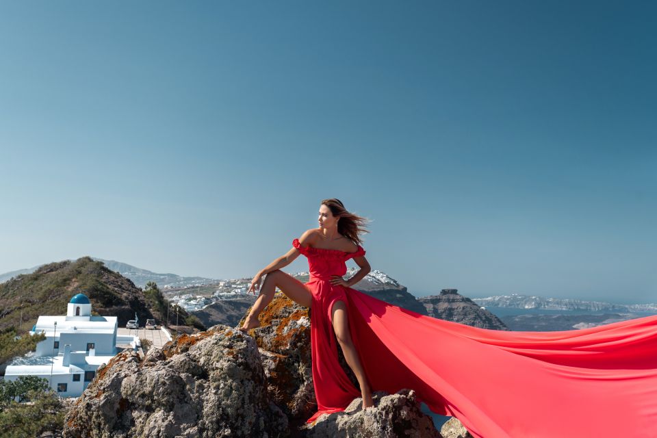 Santorini: Flying Dress © Photoshoot Express Package - Booking Steps Explained