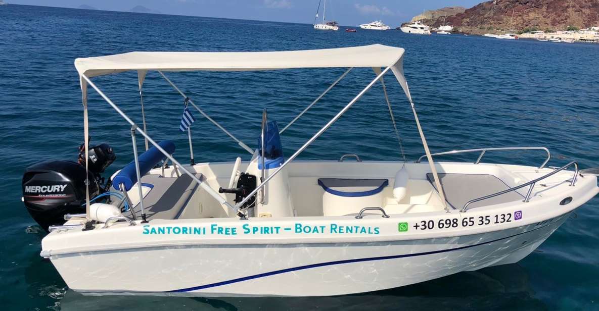 Santorini: License-Free Boat Rental With Ice, Water, & Fruit - Participant Requirements and Restrictions