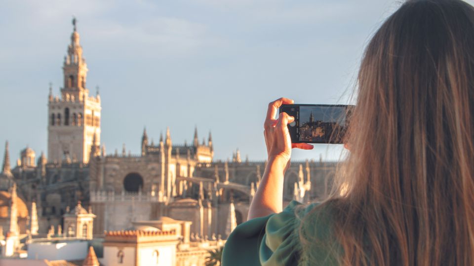 Seville: Highlights Rooftop Tour & Paella Cooking Class - Panoramic Rooftop Tour of Seville