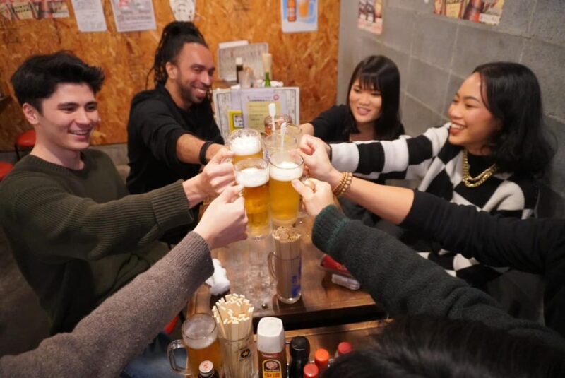 Shibuya Night Cruise: A Journey of Izakaya, Karaoke, Ramen - Food and Drink Offerings