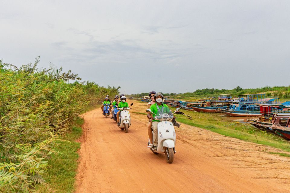 Siem Reap: Floating Village Sunset Boat Guided Vespa Tour - Inclusions and Amenities