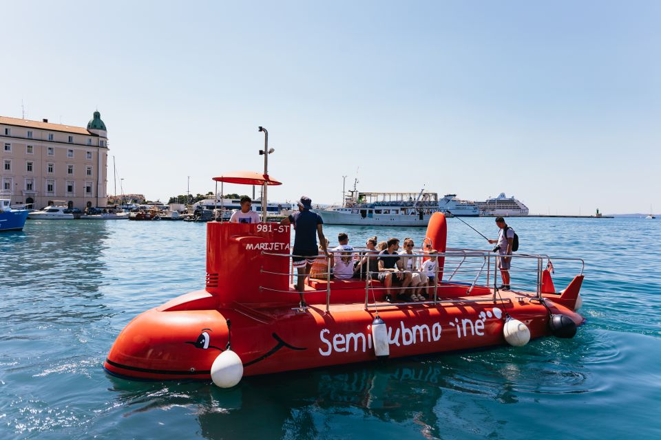 Split: 45-minute Semi-Submersible Submarine Trip - Tour Inclusions