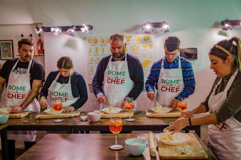 Spritz and Spaghetti Traditional Cooking Class in Rome - Cooking and Cocktail Inclusions