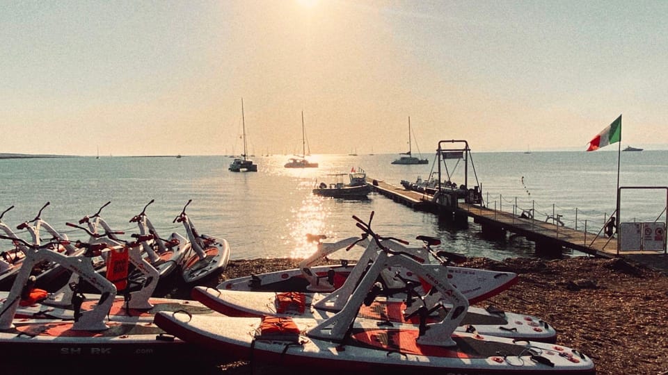 Stintino: Sunrise Excursion on a Water Bike in La Pelosa - Meeting Point and Essentials